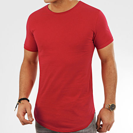 LBO - Lot de 2 Tee Shirts Oversize 934 Rouge et Noir