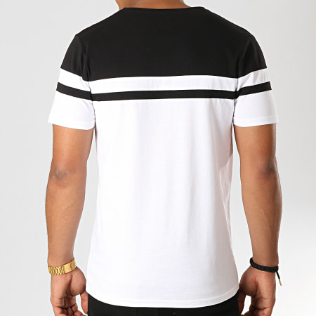 LBO - Tee Shirt Bicolore 916 Blanc Noir
