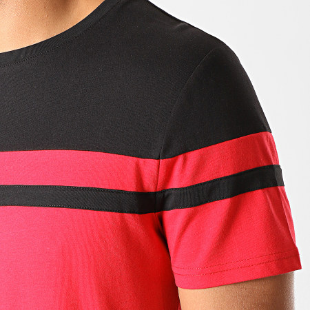 LBO - Tee Shirt Bicolore 917 Rouge Noir