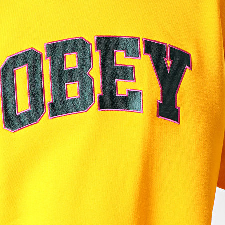 Obey - Sweat Crewneck Sports Jaune