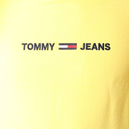 Tommy Jeans - Sweat Capuche Straight Logo 7030 Jaune