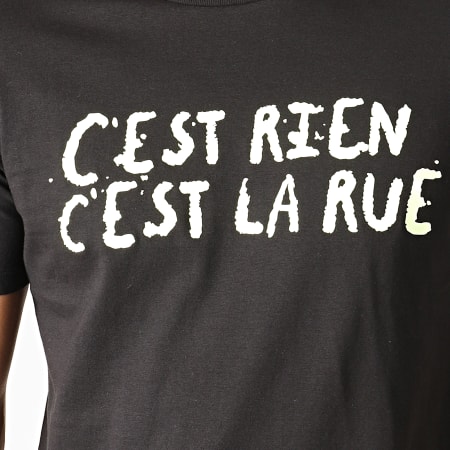 C'est Rien C'est La Rue - Tee Shirt Glow In The Dark Noir