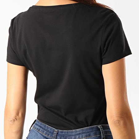 Guess - Tee Shirt Femme Avec Strass O94I00-J1311 Noir Argenté