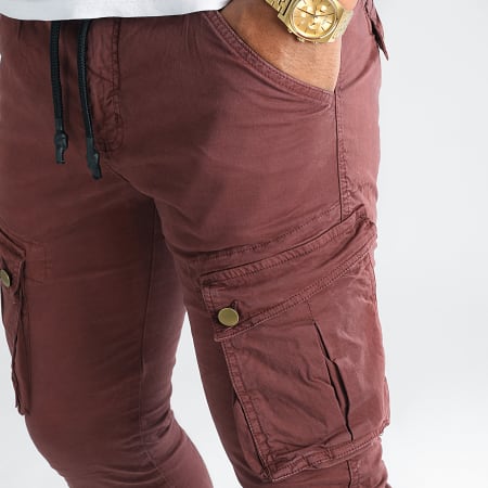 LBO - Jumbo Skinny Pantalones cargo Burdeos