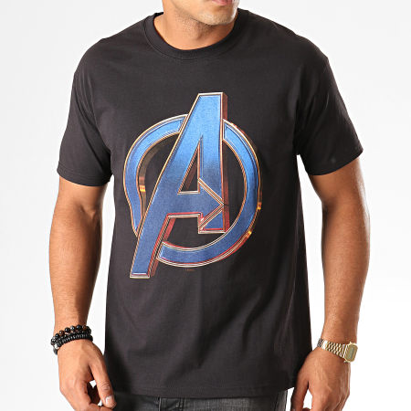 Avengers - Tee Shirt Heroic Logo TS018AVEG Noir