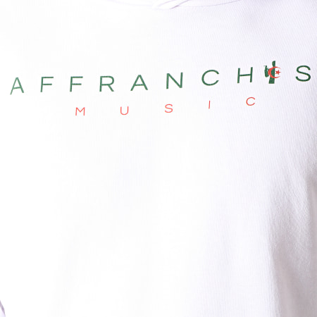 Affranchis Music - Sweat Capuche Algérie Blanc