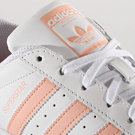 Adidas Originals - Baskets Femme Superstar J EE7820 Footwear White GloPink