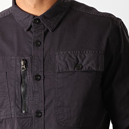 American People - Chemise Manches Longues Style Noir