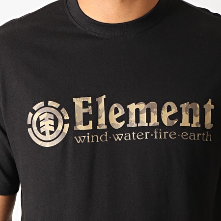Element - Tee Shirt Camouflage Scope Noir Marron