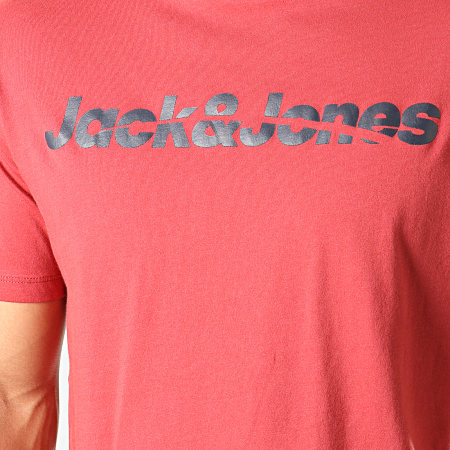 Jack And Jones - Tee Shirt Traffic Rouge Brique