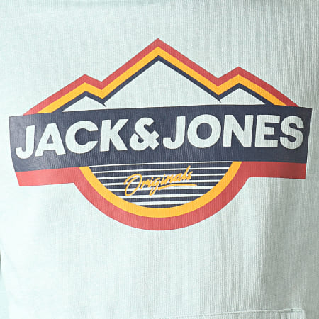 Jack And Jones - Sweat Capuche Dorsey Vert Clair Chiné