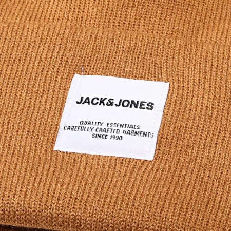 Jack And Jones - Bonnet Long Knit Camel