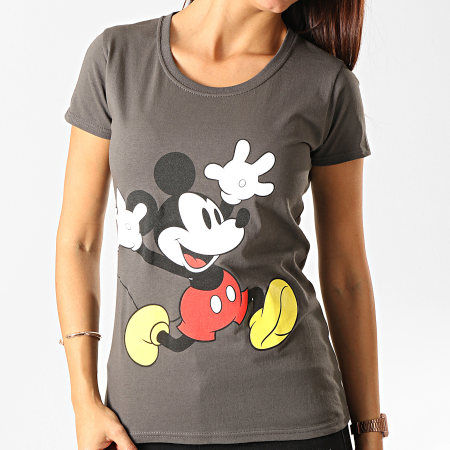 Mickey - Tee Shirt Femme Exciting Face Gris