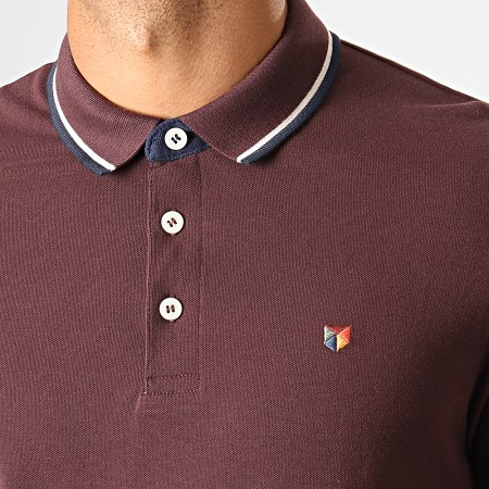 Jack And Jones - Polo Manches Longues Paulos Play Blu Bordeaux