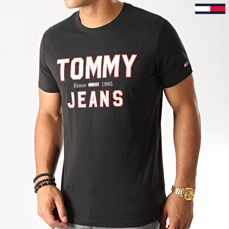 Tommy Jeans - Tee Shirt Essential 1985 Logo 7067 Noir