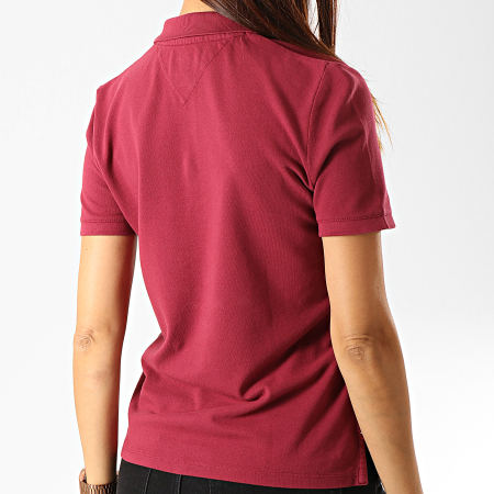 Tommy Jeans - Polo Manches Courtes Femme Classics GMD 6884 Bordeaux