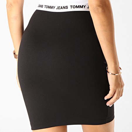 Tommy Jeans - Jupe Femme Bodycon 7221 Noir Blanc