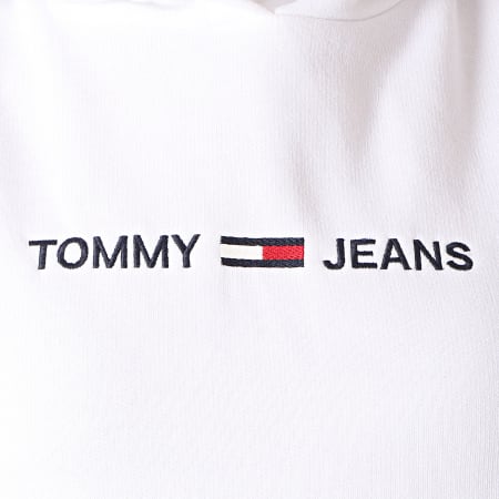 Tommy Hilfiger - Sweat Capuche Femme Clean Linear Logo 7344 Blanc