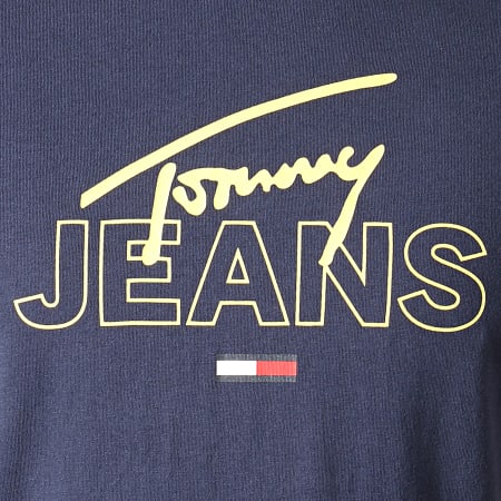 Tommy Hilfiger - Tee Shirt Script Logo 7011 Bleu Marine