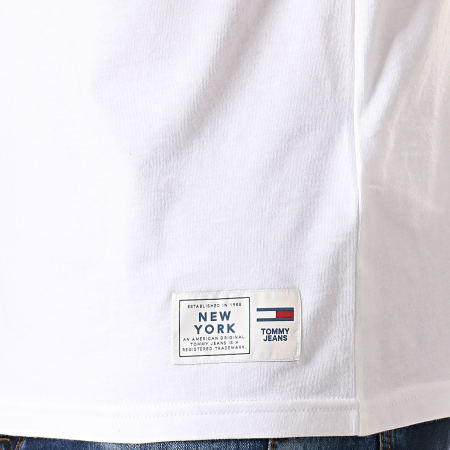 Tommy Jeans - Tee Shirt USA Flag 7068 Blanc