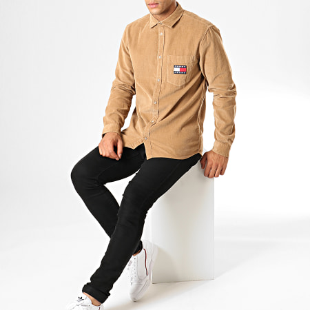 Tommy Jeans - Chemise Manches Longues 7131 Camel