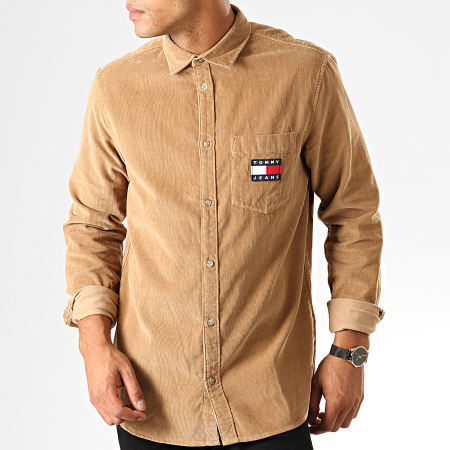 Tommy Jeans - Chemise Manches Longues 7131 Camel