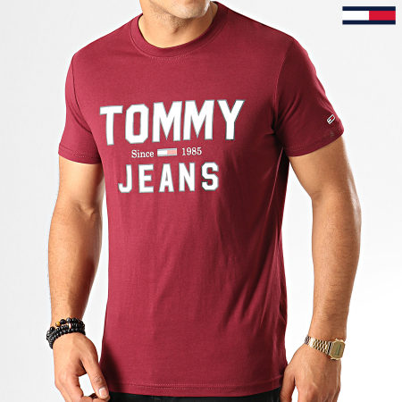 Tommy Jeans - Tee Shirt Essential 1985 Logo 7067 Bordeaux