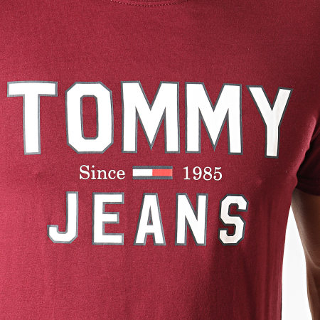 Tommy Jeans - Tee Shirt Essential 1985 Logo 7067 Bordeaux