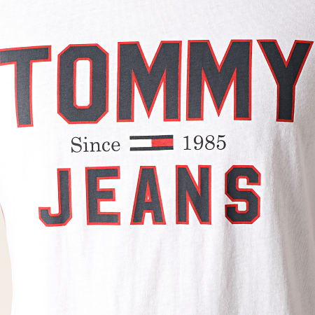 Tommy Jeans - Tee Shirt Essential 1985 Logo 7067 Blanc