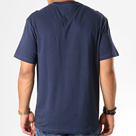 Tommy Jeans - Tee Shirt USA Flag 7068 Bleu Marine