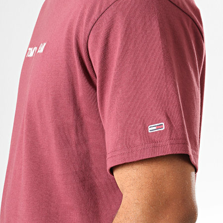 Tommy Jeans - Tee Shirt Small Logo 7231 Bordeaux