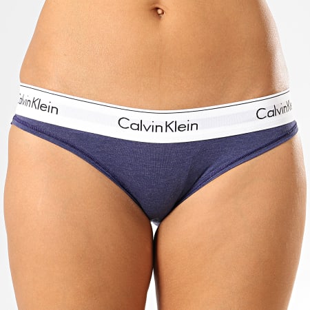Calvin Klein - Culotte Femme F3787E Bleu Marine Chiné