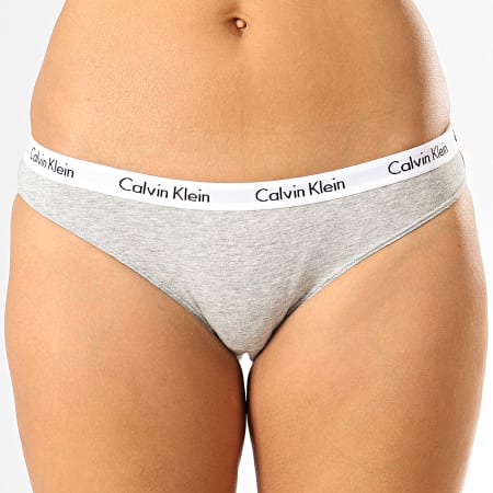 Calvin Klein - Lot De 3 Culottes Femme QD3588E Rose Jaune Gris Chiné²