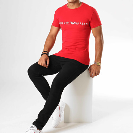Emporio Armani - Tee Shirt 111035-9A516 Rouge Blanc