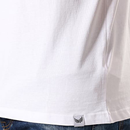 Kaporal - Tee Shirt Pasto Blanc Bleu Marine Rouge