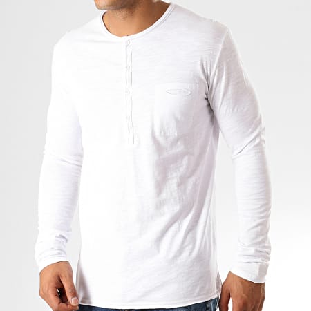 MTX - Tee Shirt Manches Longues Poche F966 Blanc