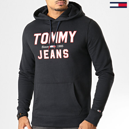Tommy Jeans - Sweat Capuche Essential 1985 Logo 7025 Noir
