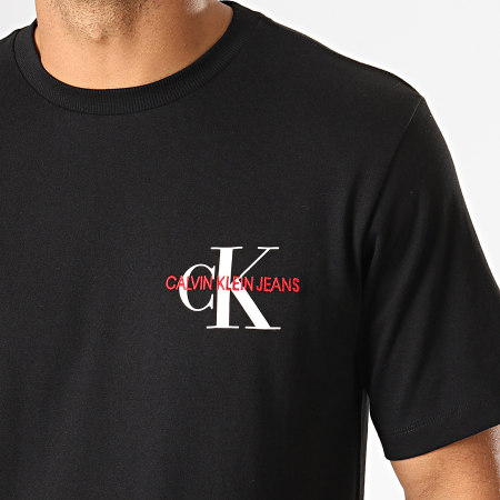 Calvin Klein - Tee Shirt Monogram Embroidery 3438 Noir