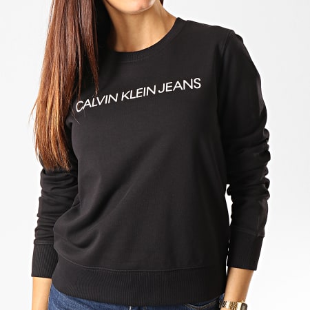 Calvin Klein - Sweat Crewneck Femme 9761 Noir