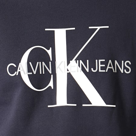 Calvin Klein - Sweat Crewneck Monogram 4313 Bleu Marine