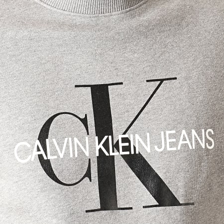 Calvin Klein - Sweat Crewneck 4313 Monogram Gris Chiné