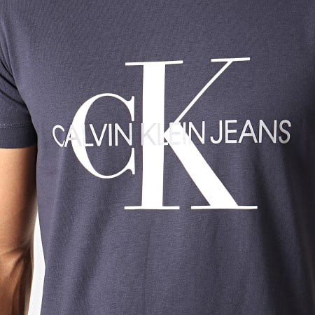 Calvin Klein - Tee Shirt Monogram 4314 Bleu Marine