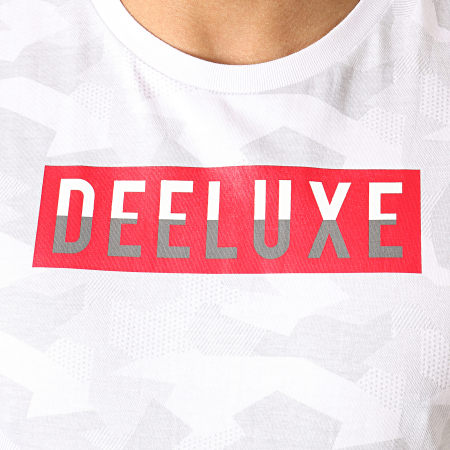 Deeluxe - Tee Shirt Oversize Weak Blanc Rouge Gris