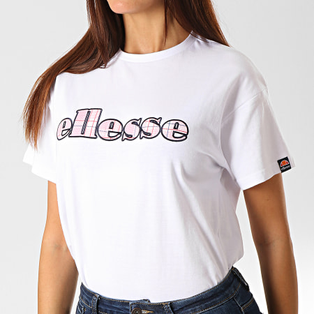Ellesse - Tee Shirt Femme Prendere SGC07294 Blanc Rose