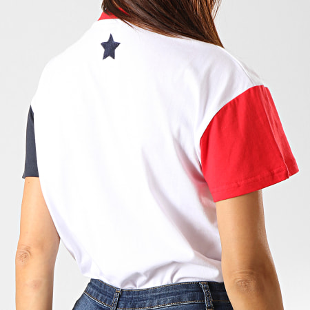 Ellesse - Tee Shirt Femme Dakota SGC07321 Blanc Rouge Bleu Marine