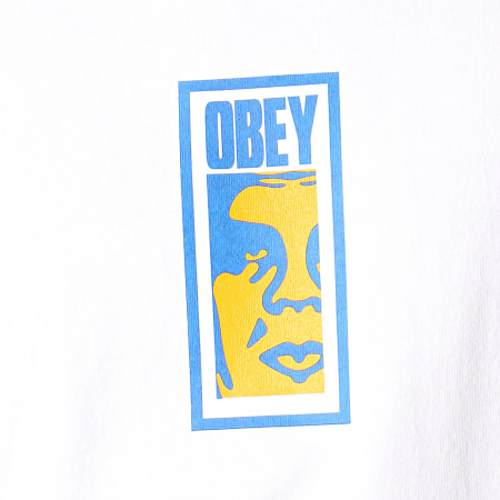 Obey - Tee Shirt Slim Icon Blanc