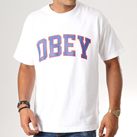 Obey - Tee Shirt Academic Blanc