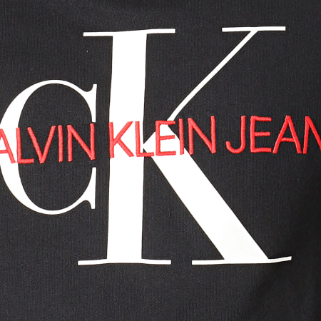 Calvin Klein - Sweat Capuche Monogram 3219 Noir