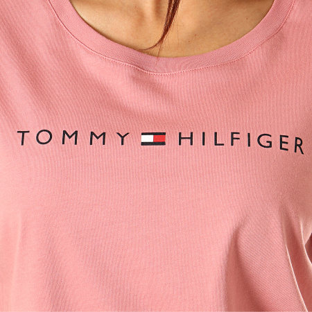 Tommy Hilfiger - Tee Shirt Femme RN Logo 1618 Rose
