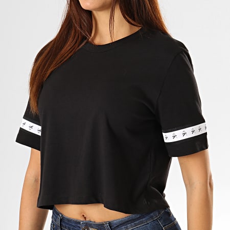 Calvin Klein - Tee Shirt Crop Femme 2251 Noir
